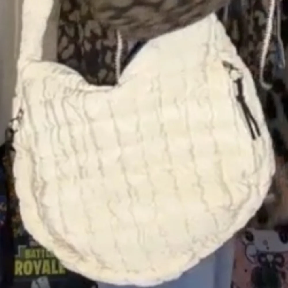 Cream Quilted Shoulder Bag NWT
